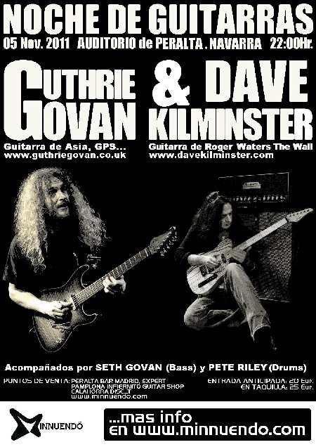 Noche de guitarras Guthrie Govan Keith Emerson