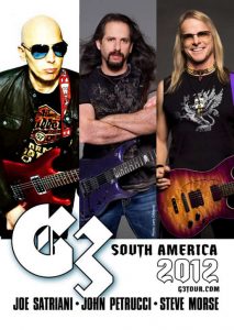 G3 en Sudamérica: Joe Satriani, John Petrucci y Steve Morse