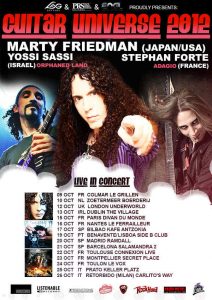Marty Friedman, Stephan Forte y Yossi Sassi en España: Guitar Universe Tour 2012