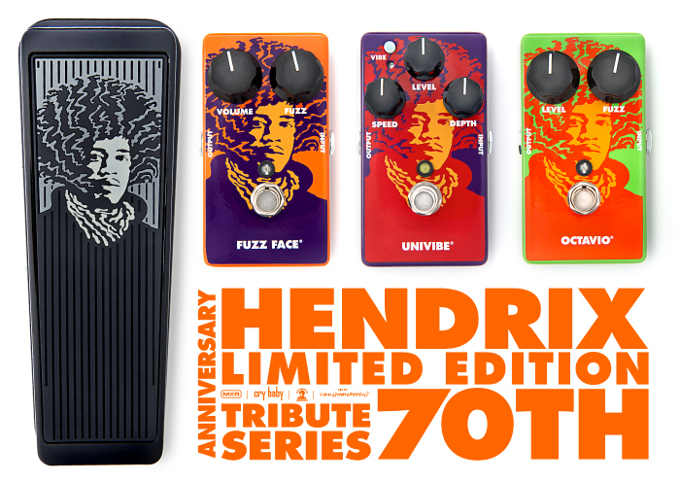 Pedales Dunlop Limited-Edition Jimi Hendrix 70th Anniversary Tribute Series