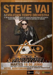 Concierto de Steve Vai & Evolution Tempo Orchestra en Madrid