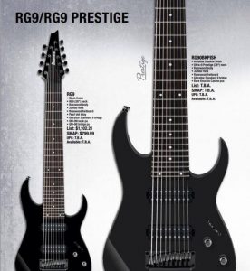 Guitarras Ibanez RG9 y RG9