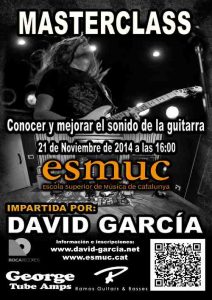 Cartel Masterclass ESMUC 2014 - David Garcia