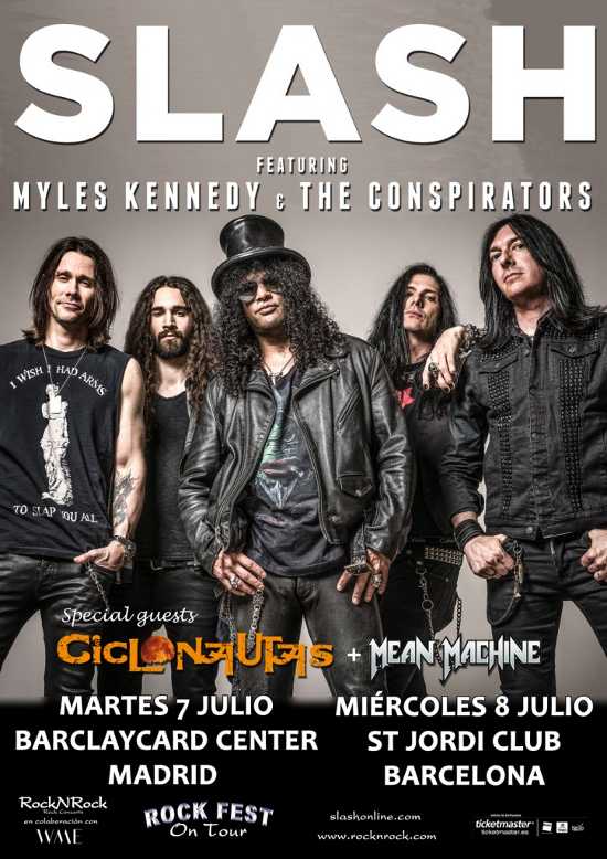 Conciertos de Slash en España