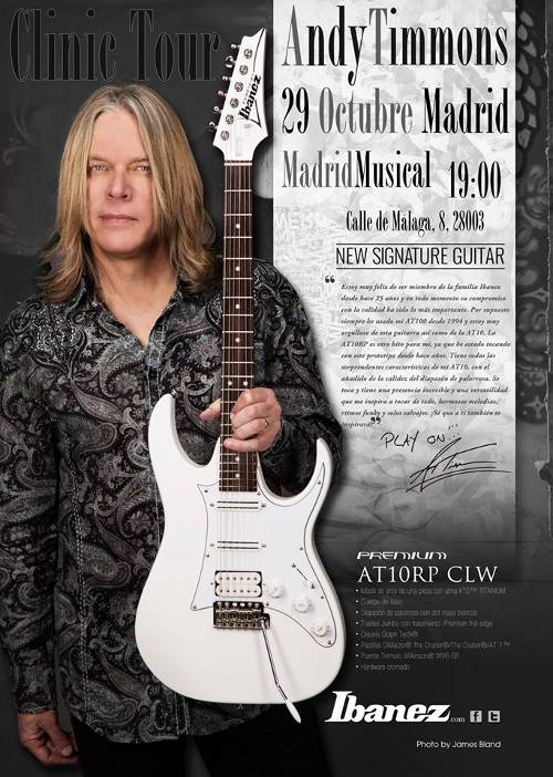 Andy Timmons 2015 Clinic Tour en Madrid Musical