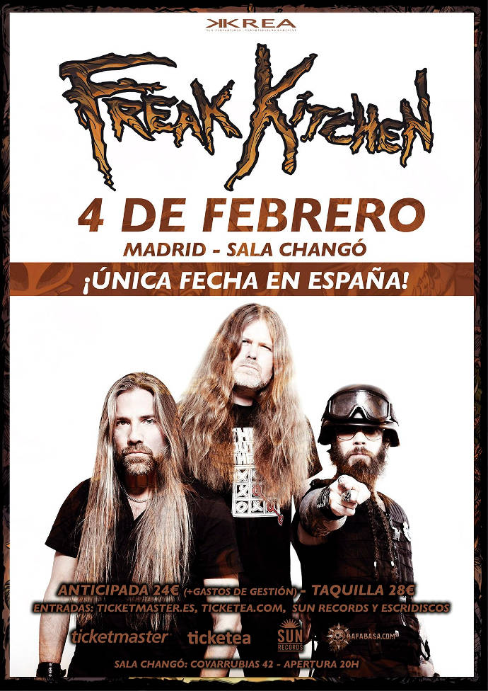 Único concierto en España de Freak Kitchen