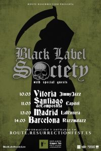 Conciertos de Zakk Wylde en España con Black Label Society